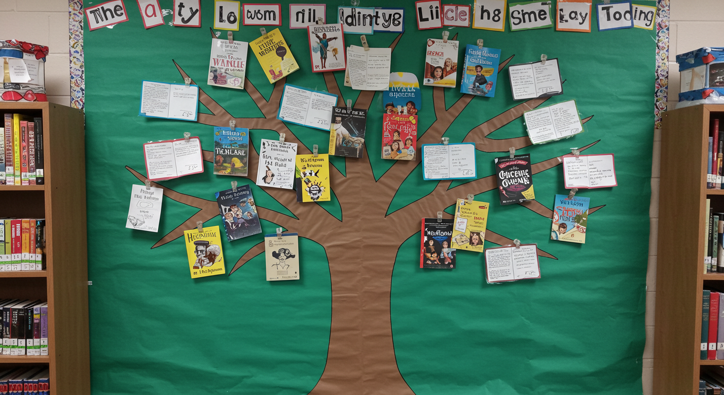 Handmade Library Reading Tree
