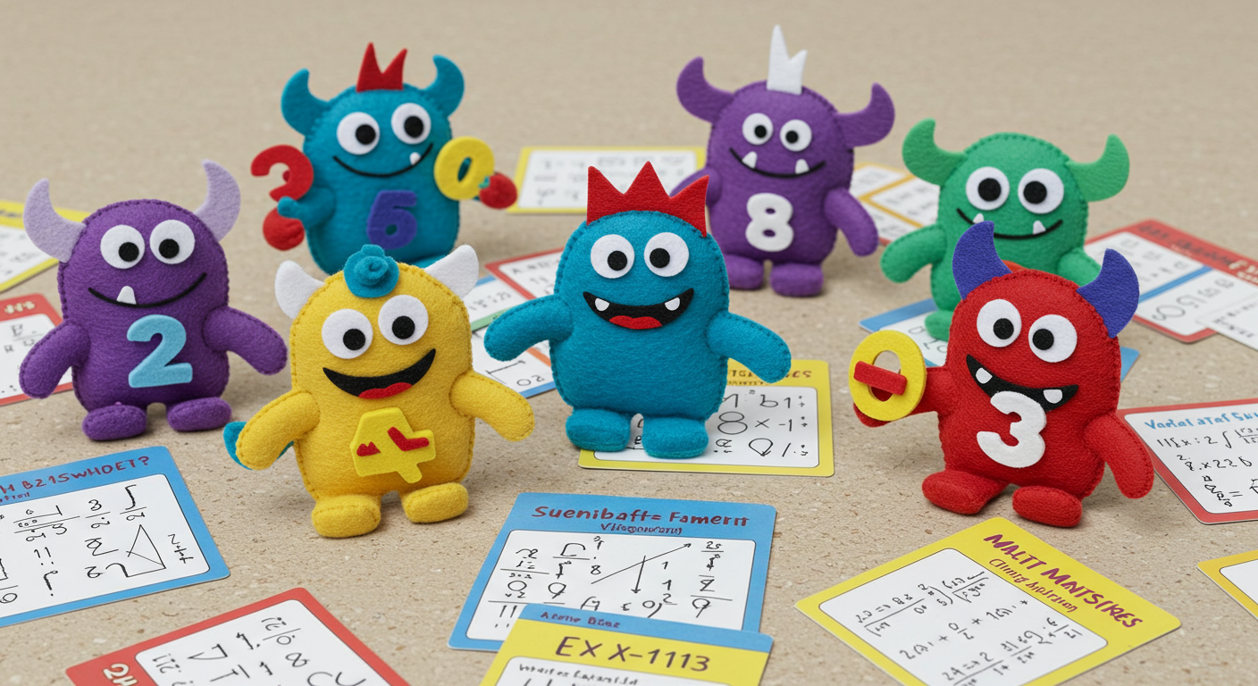 Handmade Math Monsters