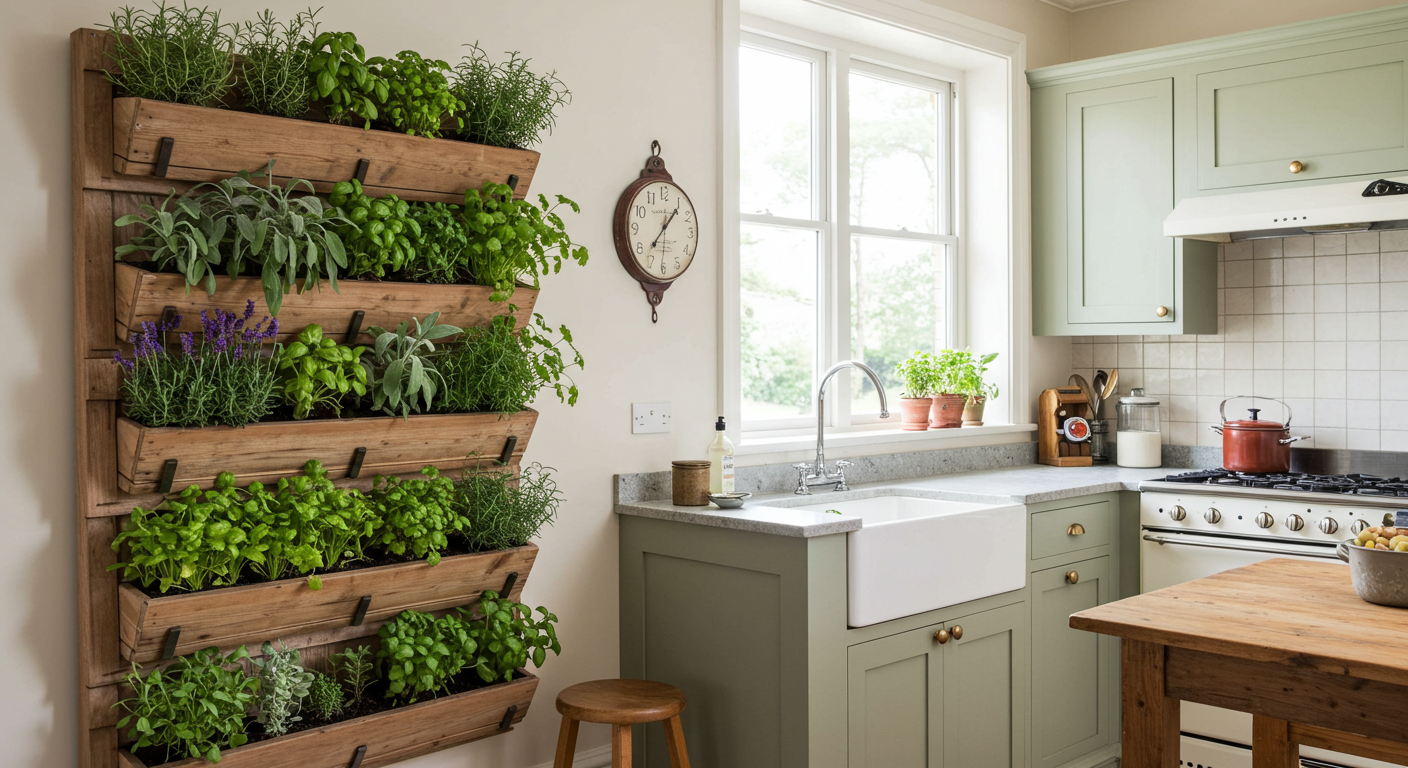 Herb Garden Wall or Windowsill Setup
