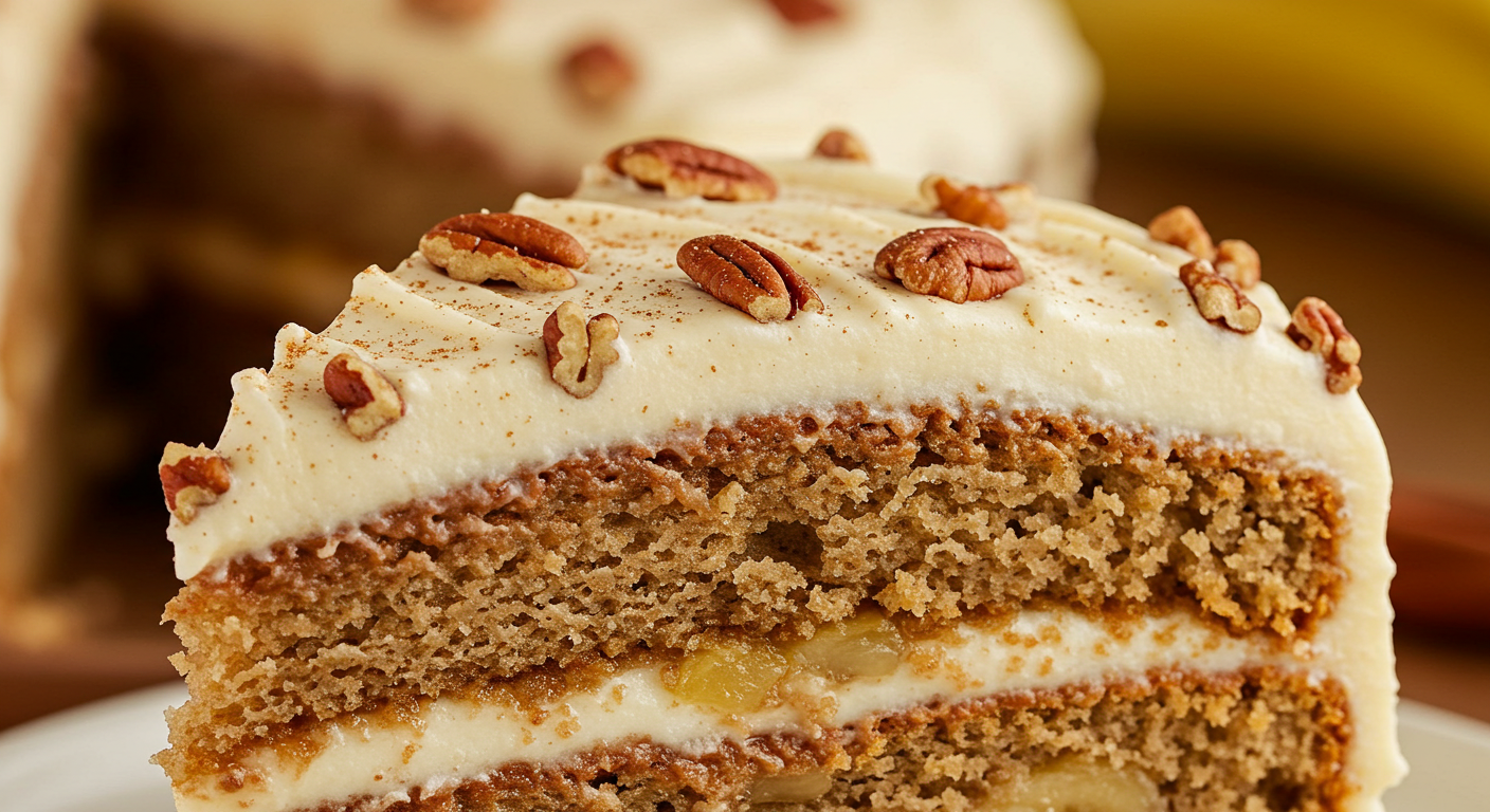 Hummingbird Cake with Toasted Pecans