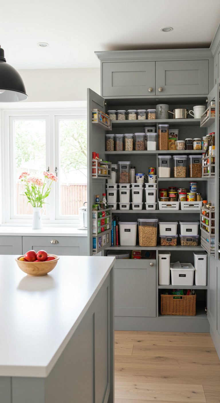 IKEA Billy Bookcase as a Kitchen Pantry Extension