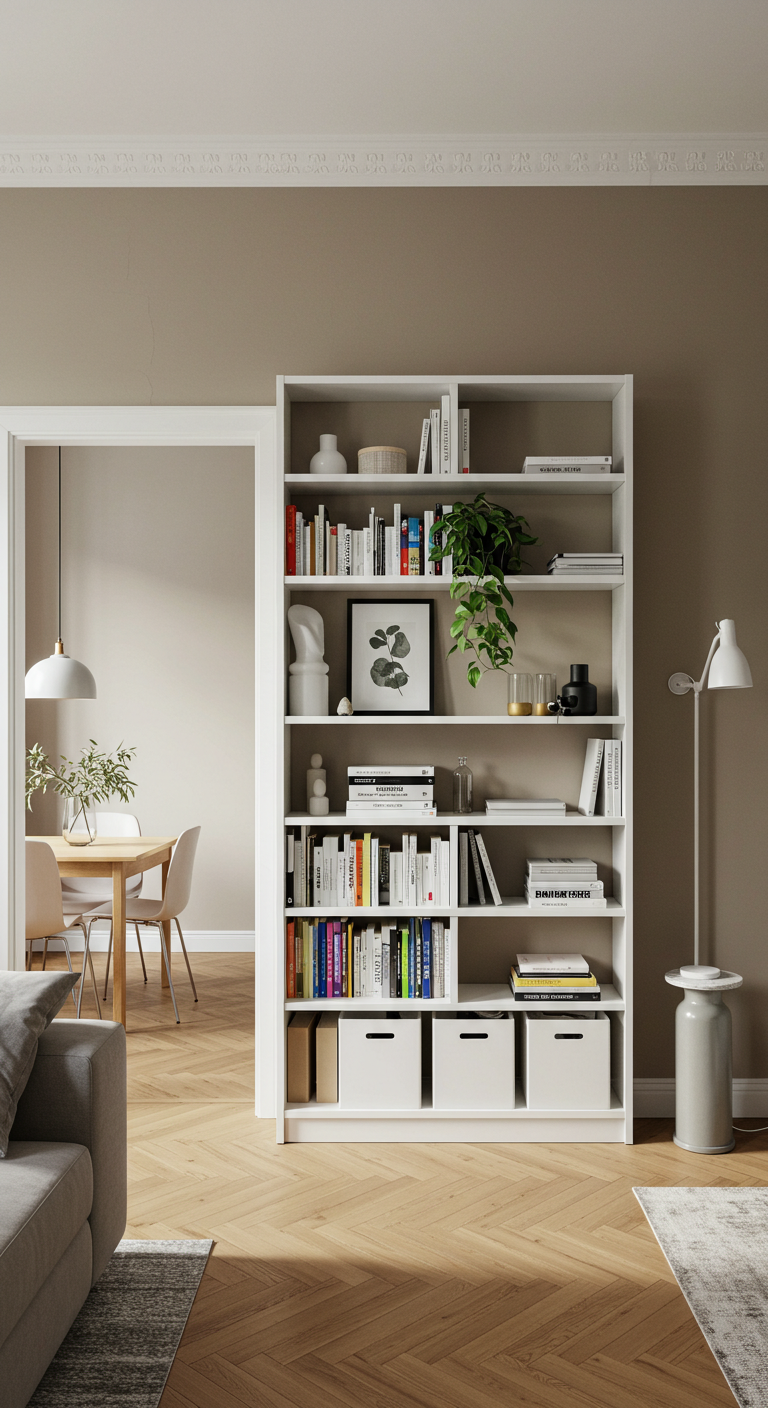 IKEA Billy Bookcase as a Room Divider