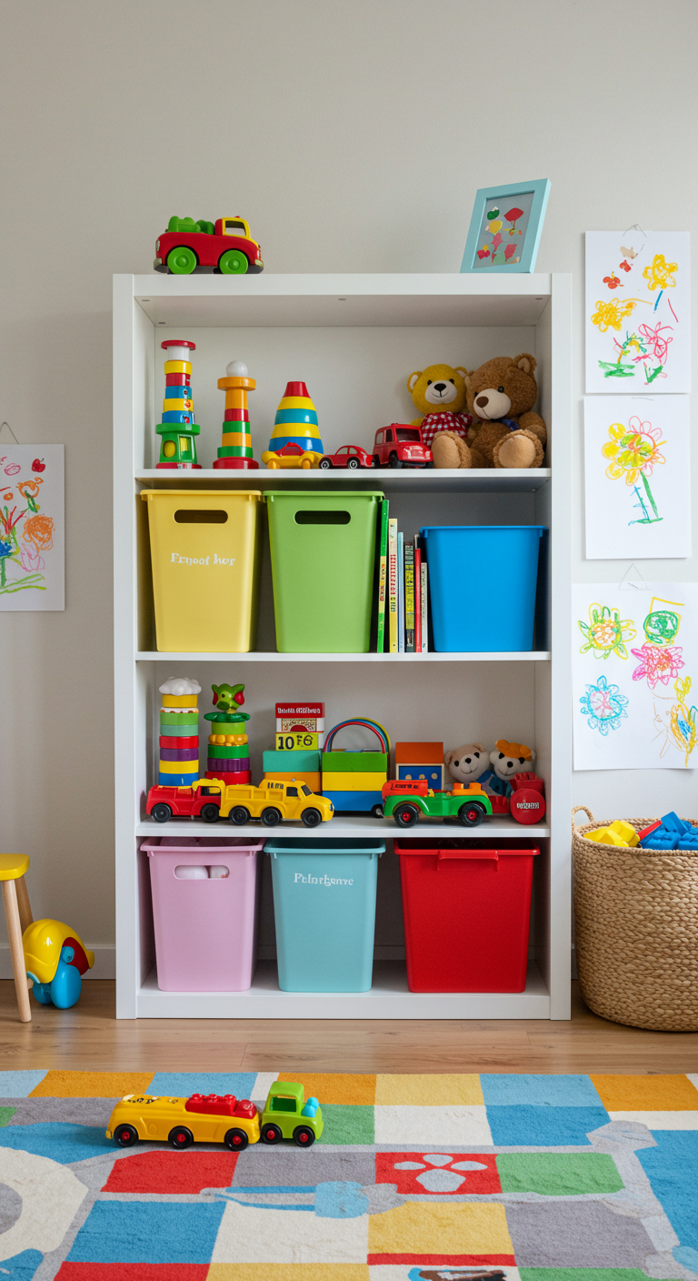 IKEA Billy Bookcase as a Toy Storage Unit