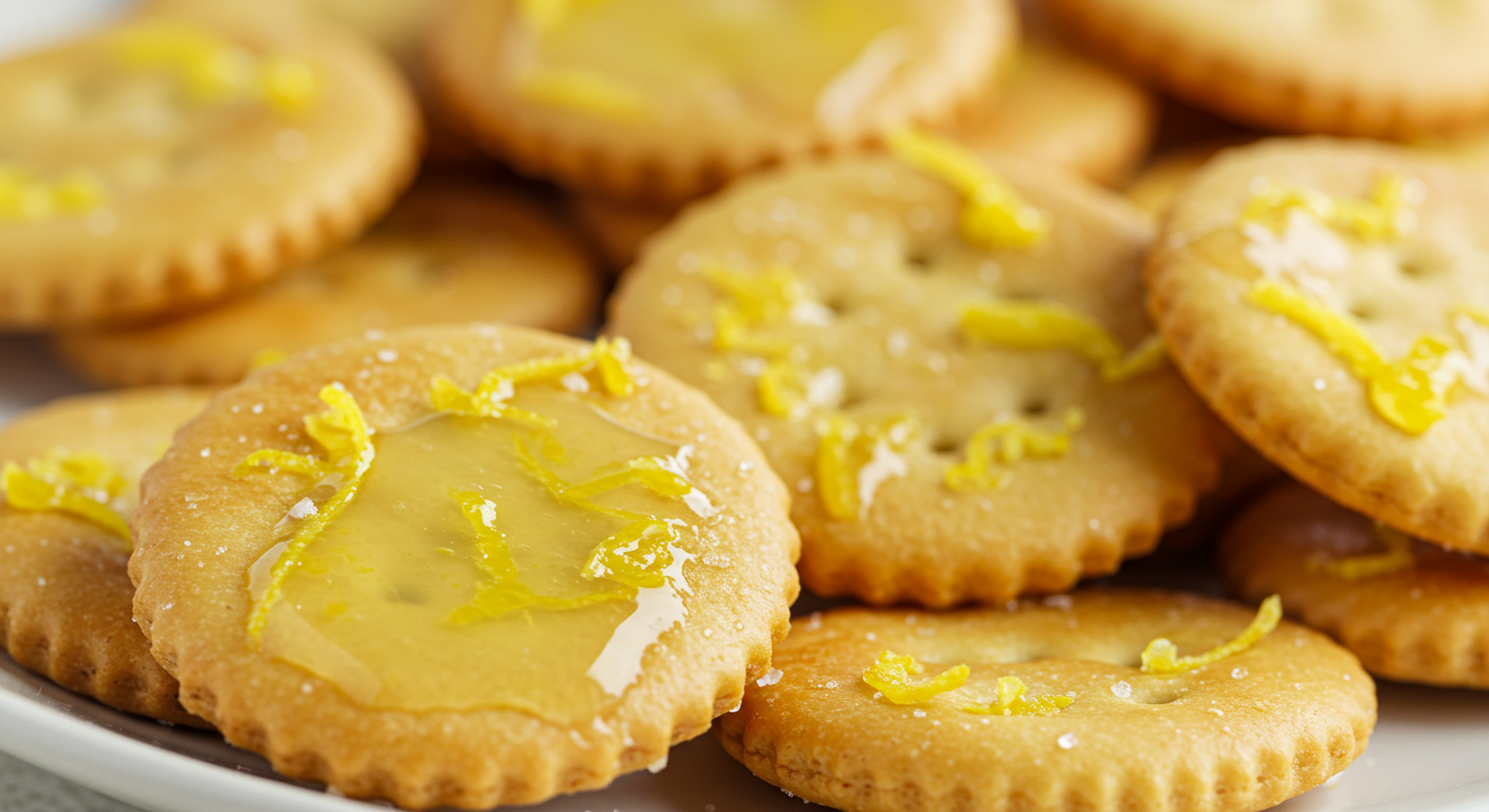 Lemon Glazed Oyster Crackers