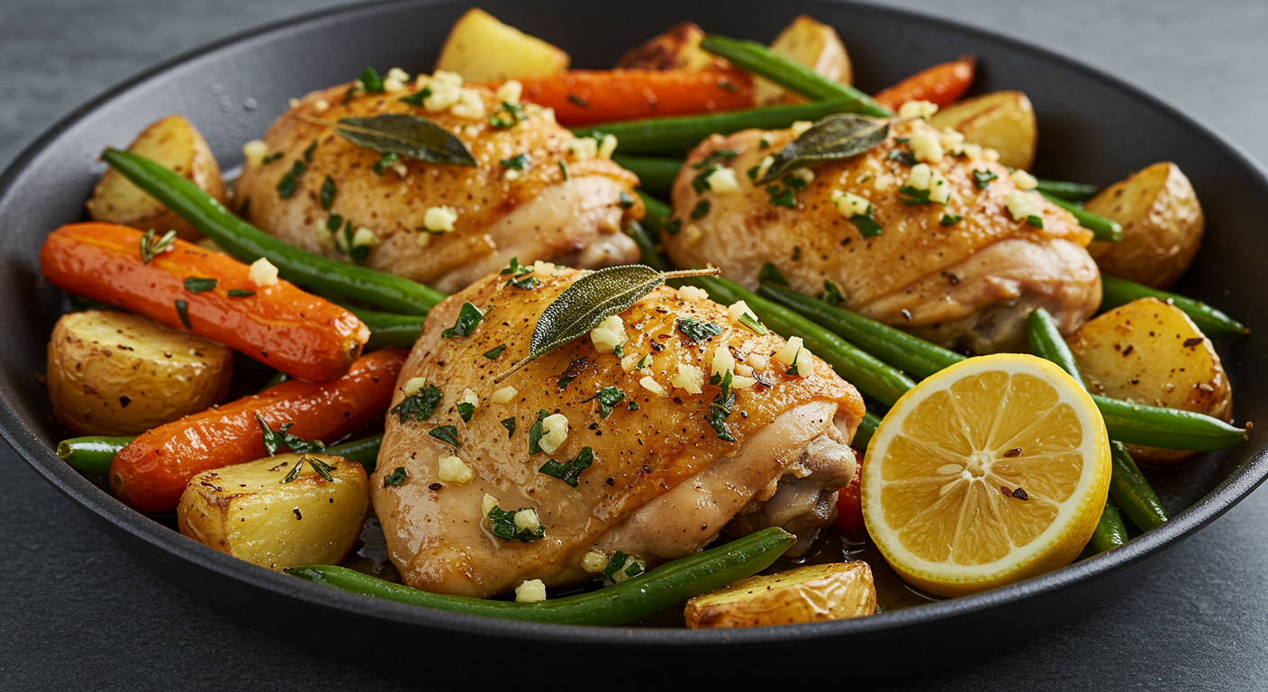 Lemon Herb Chicken with Roasted Vegetables