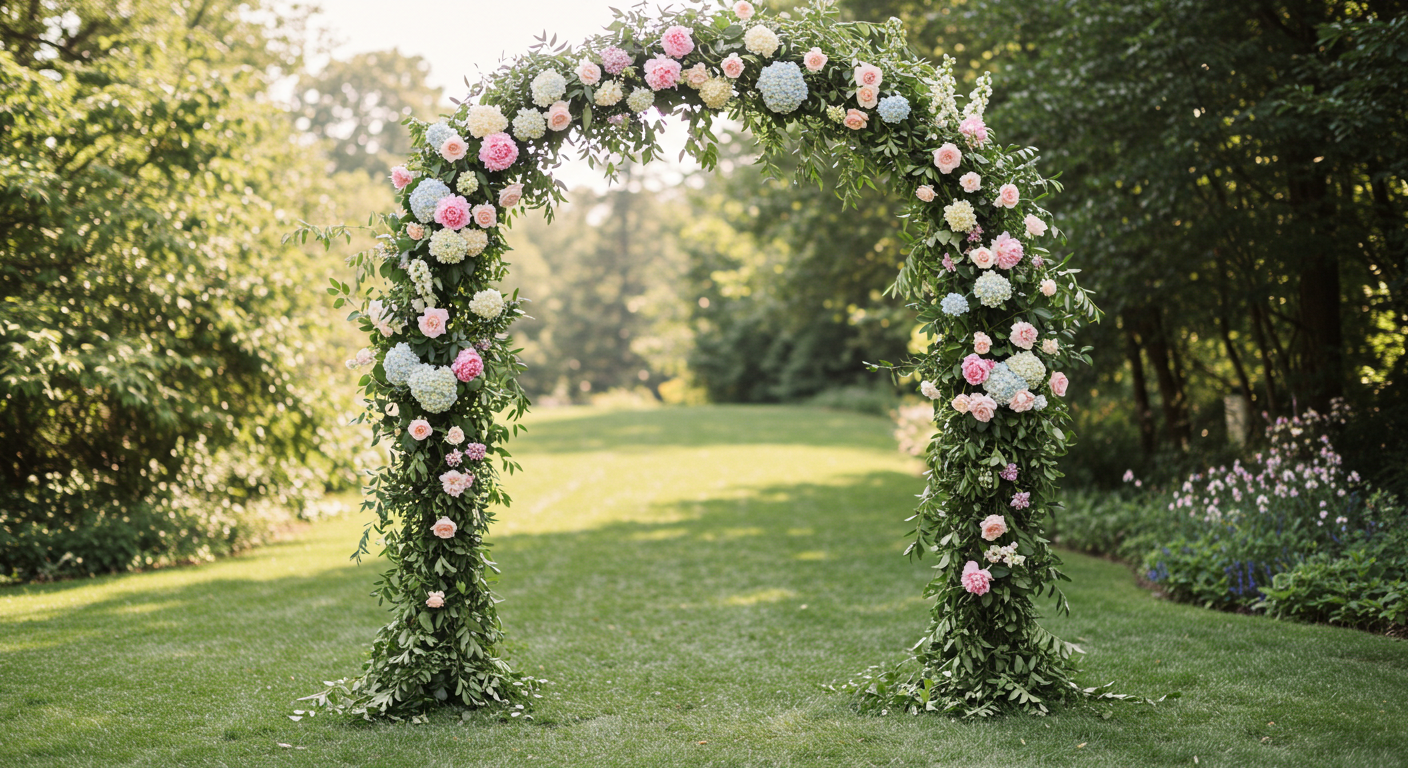 Lush Greenery Wedding Arch