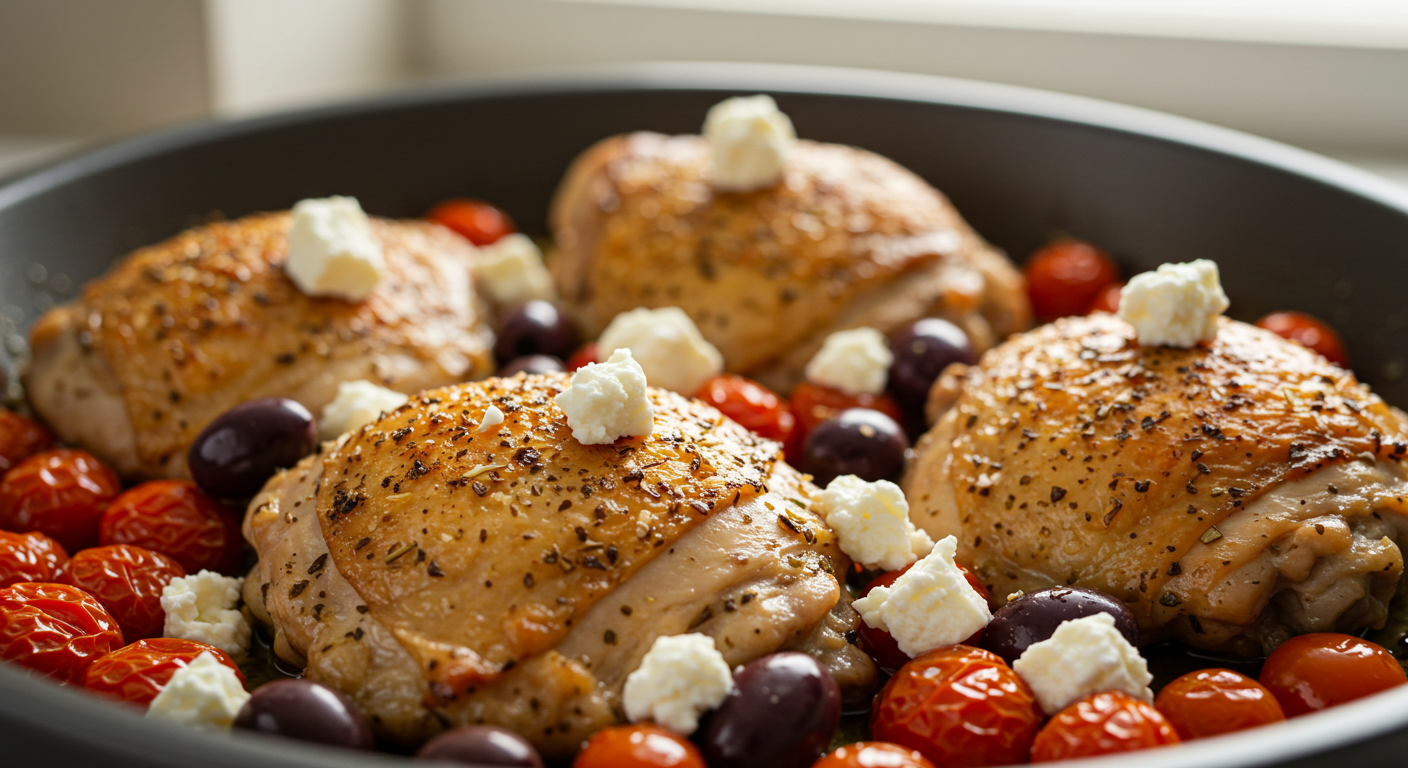 Mediterranean Chicken with Olives and Feta