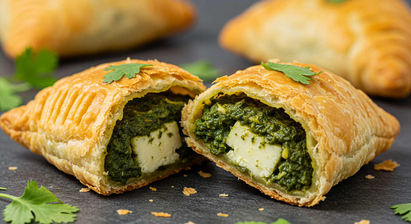 Palak Paneer Puff Pastry