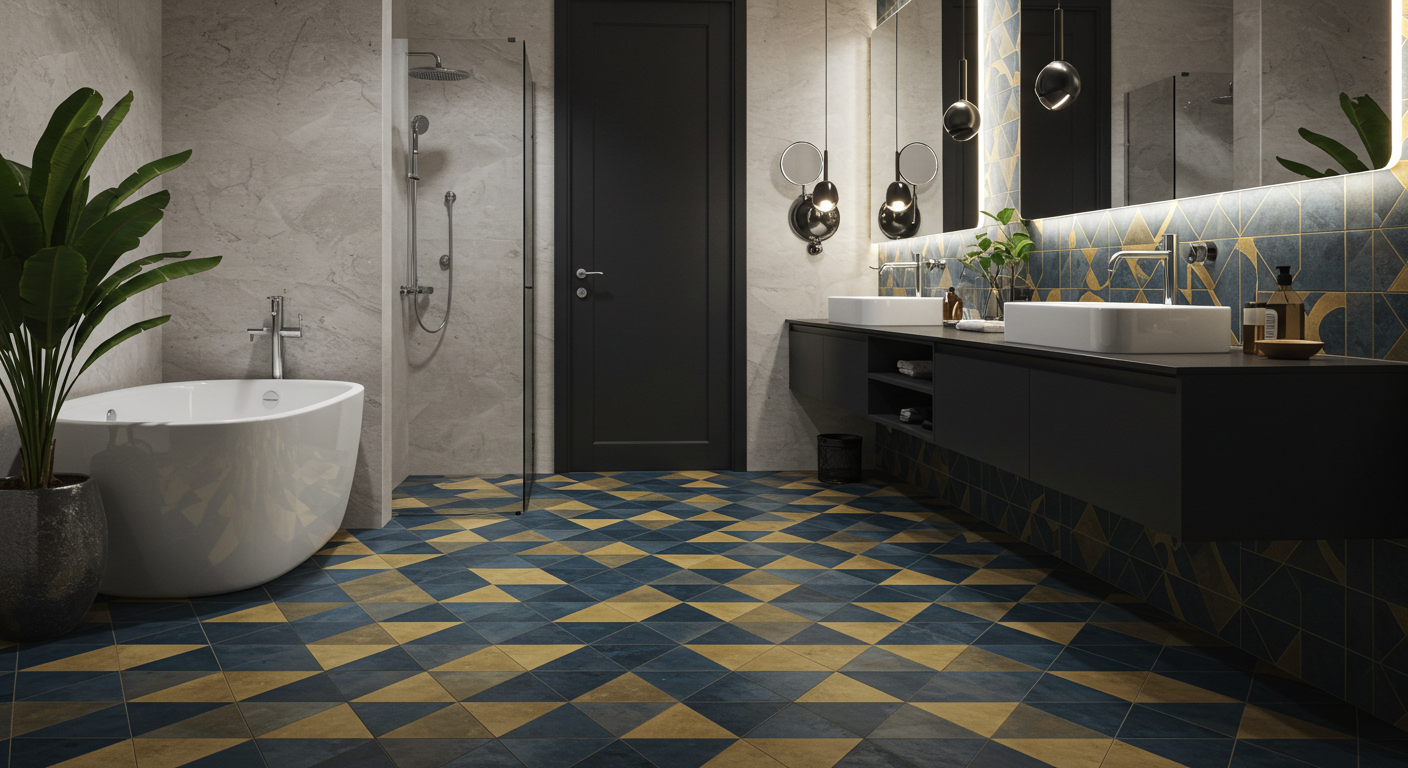 Patterned Tiles for a Bold Floor Statement