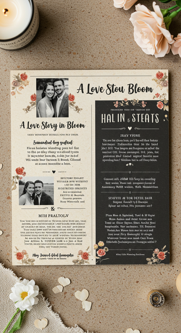 Personalized Wedding Newspaper