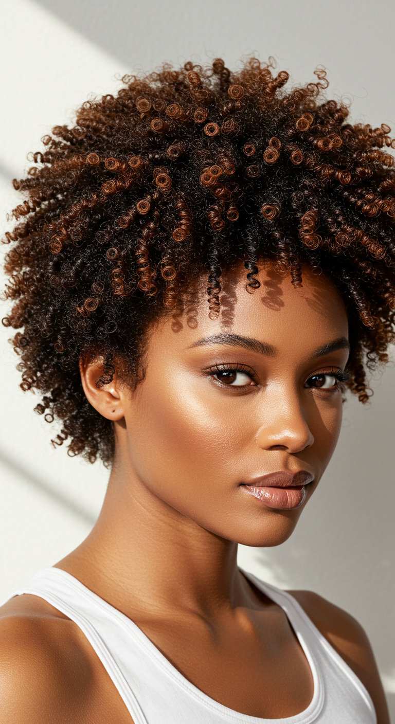 Pixie Cut with Curls Black Women Hairstyle