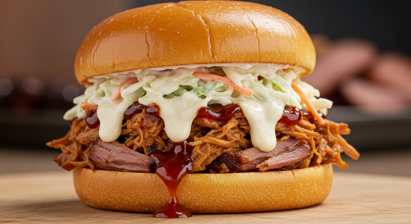Pulled Pork Sandwiches with Alabama White Sauce