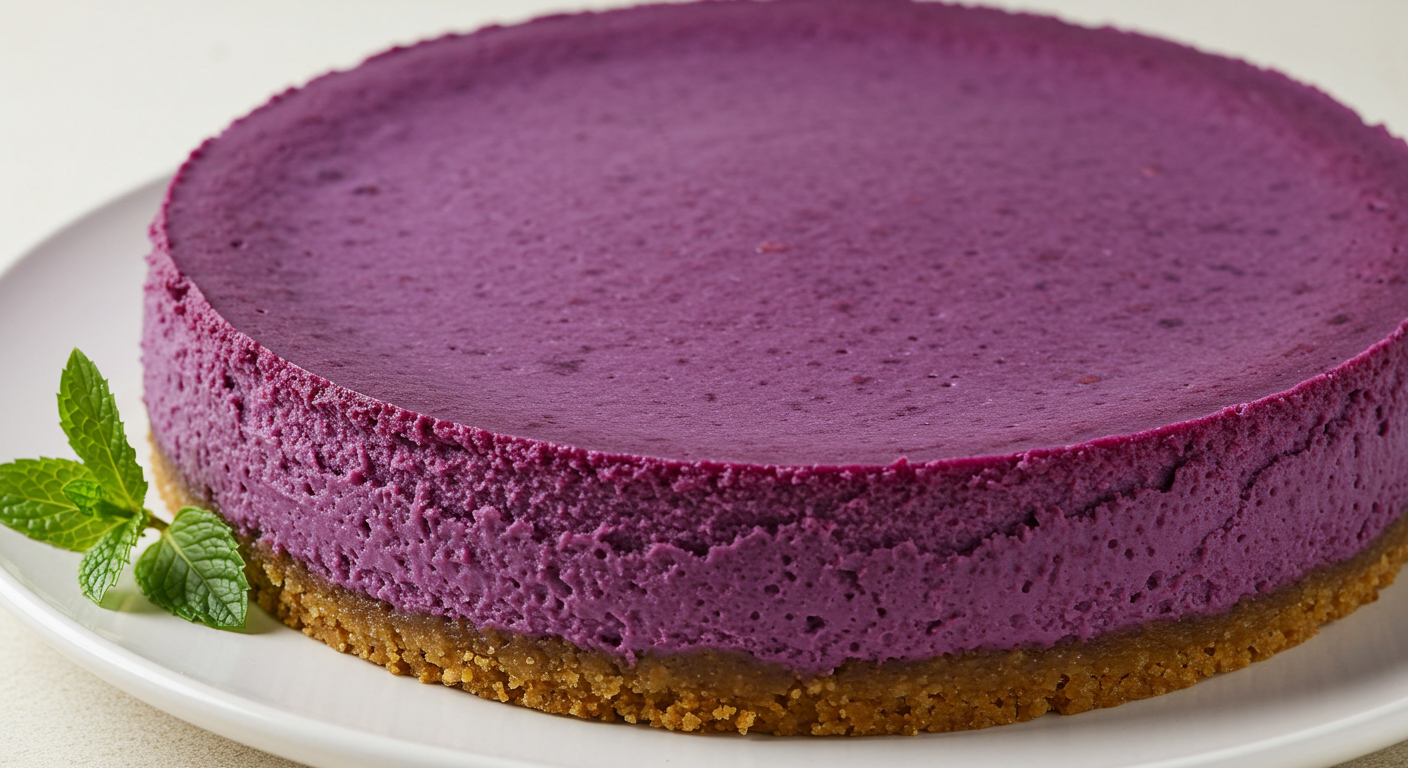 Purple Sweet Potato Cheesecake