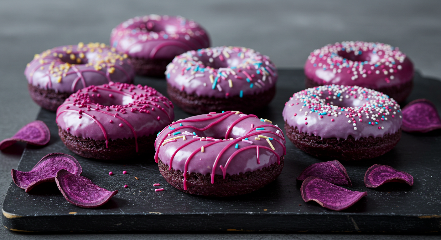 Purple Sweet Potato Donuts
