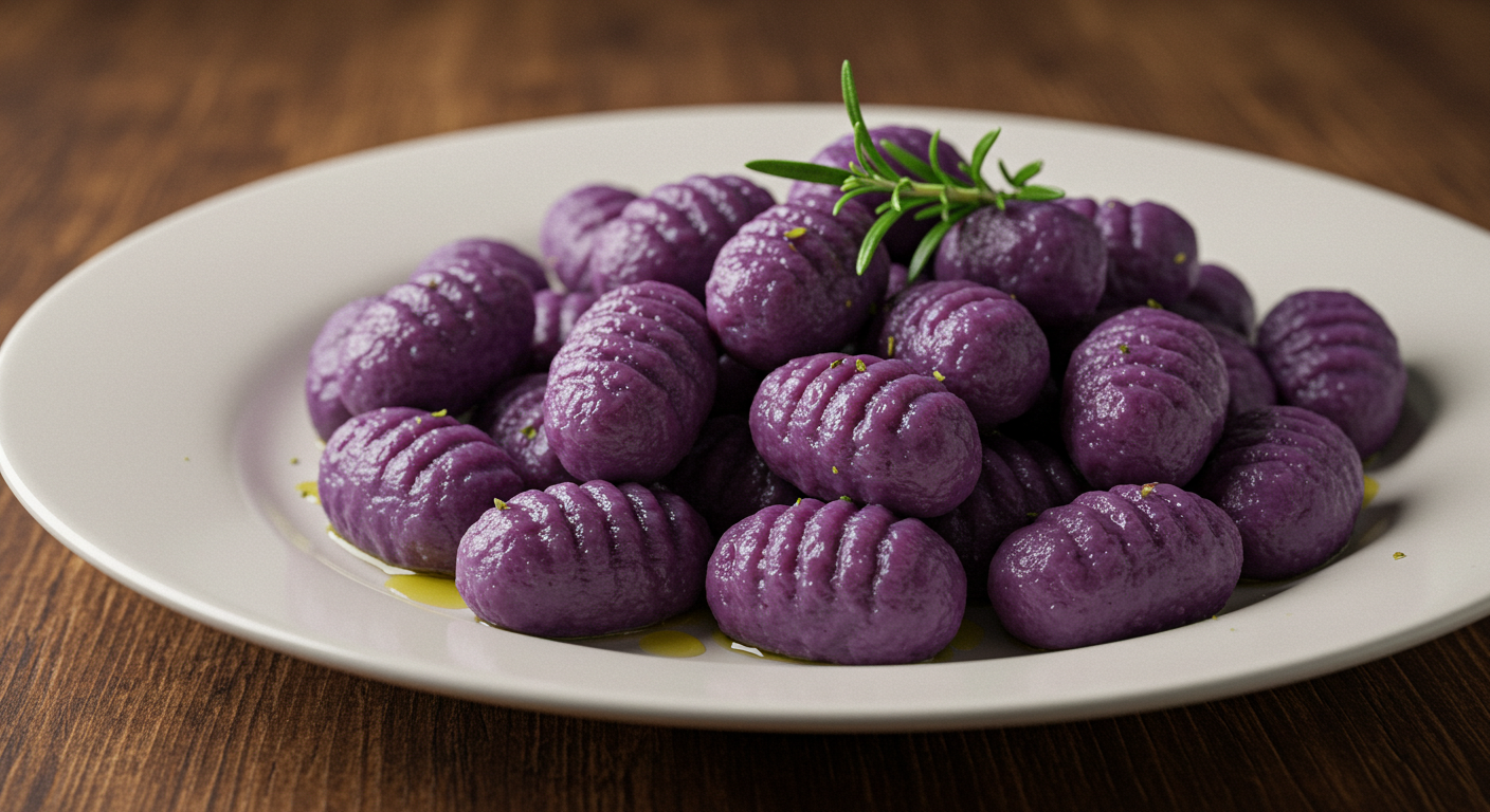 Purple Sweet Potato Gnocchi