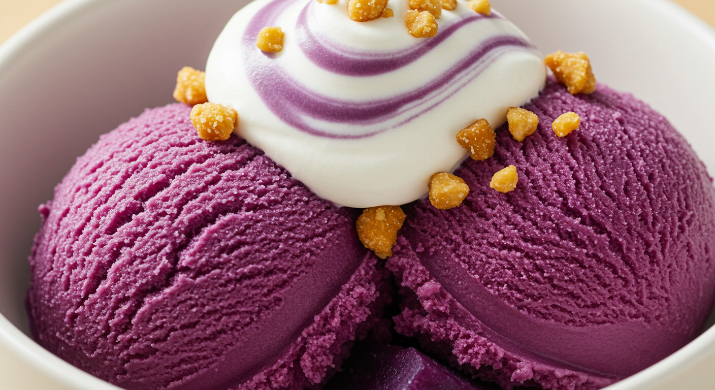 Purple Sweet Potato Ice Cream
