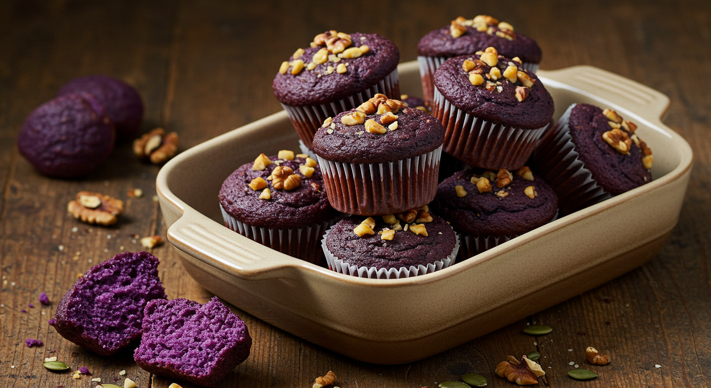 Purple Sweet Potato Muffins
