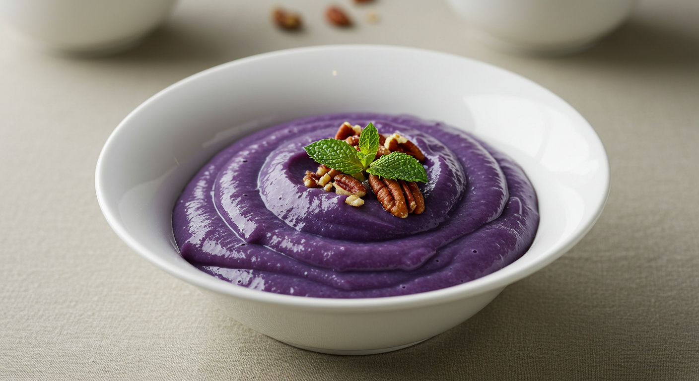 Purple Sweet Potato Pudding