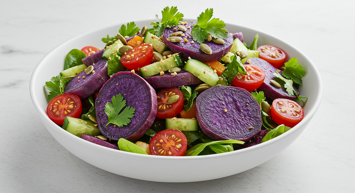 Purple Sweet Potato Salad