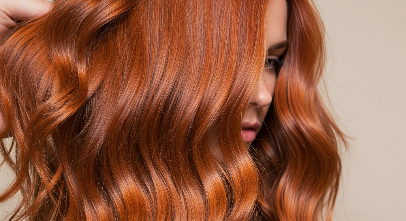 Rich Copper Strawberry Blonde Hair