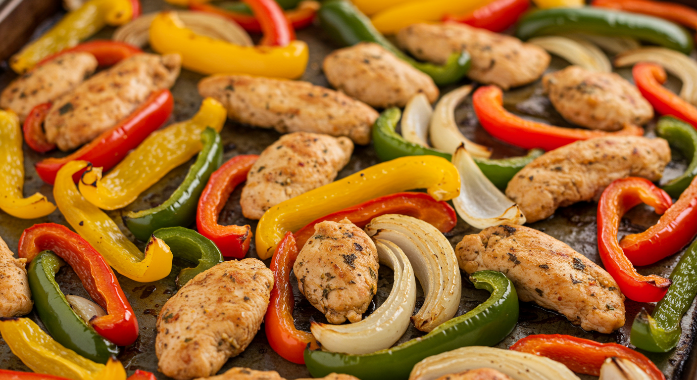 Sheet Pan Chicken Fajitas
