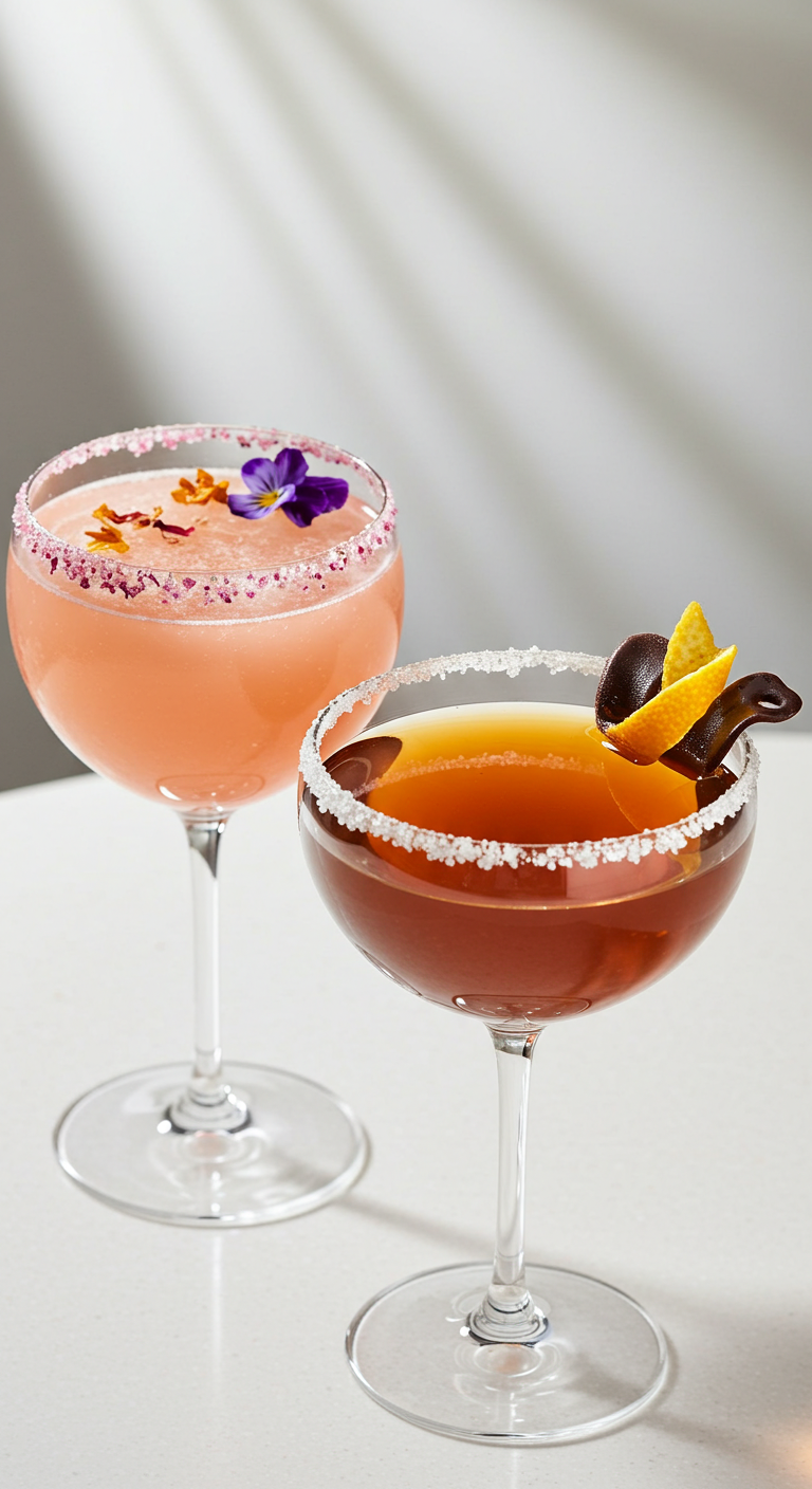 Signature Bride & Groom Cocktails Bridal Shower Idea