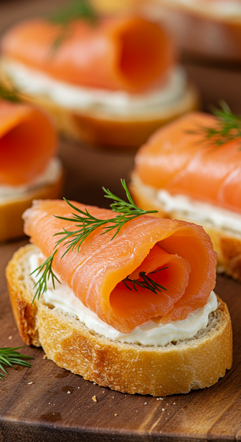 Smoked Salmon Crostini