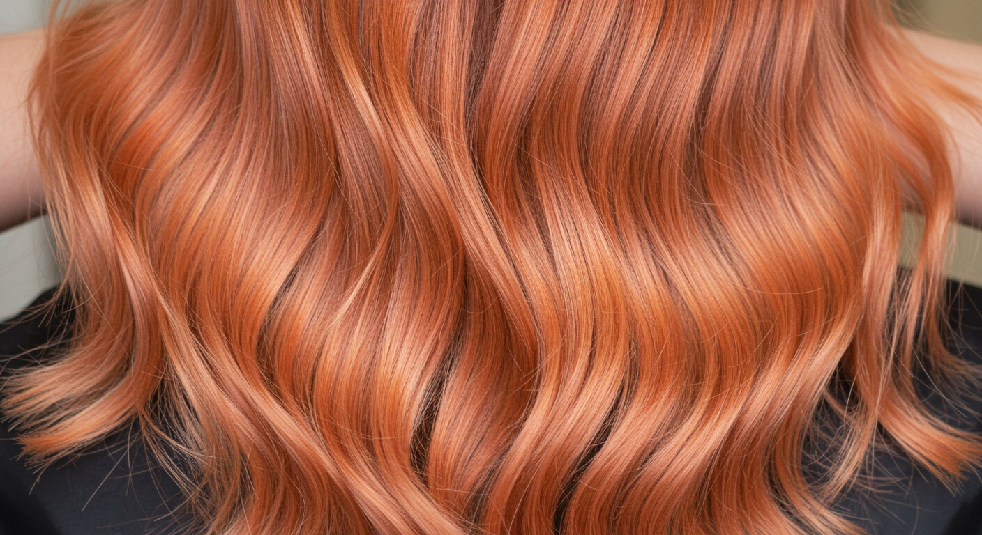 Soft Peachy Strawberry Blonde Hair