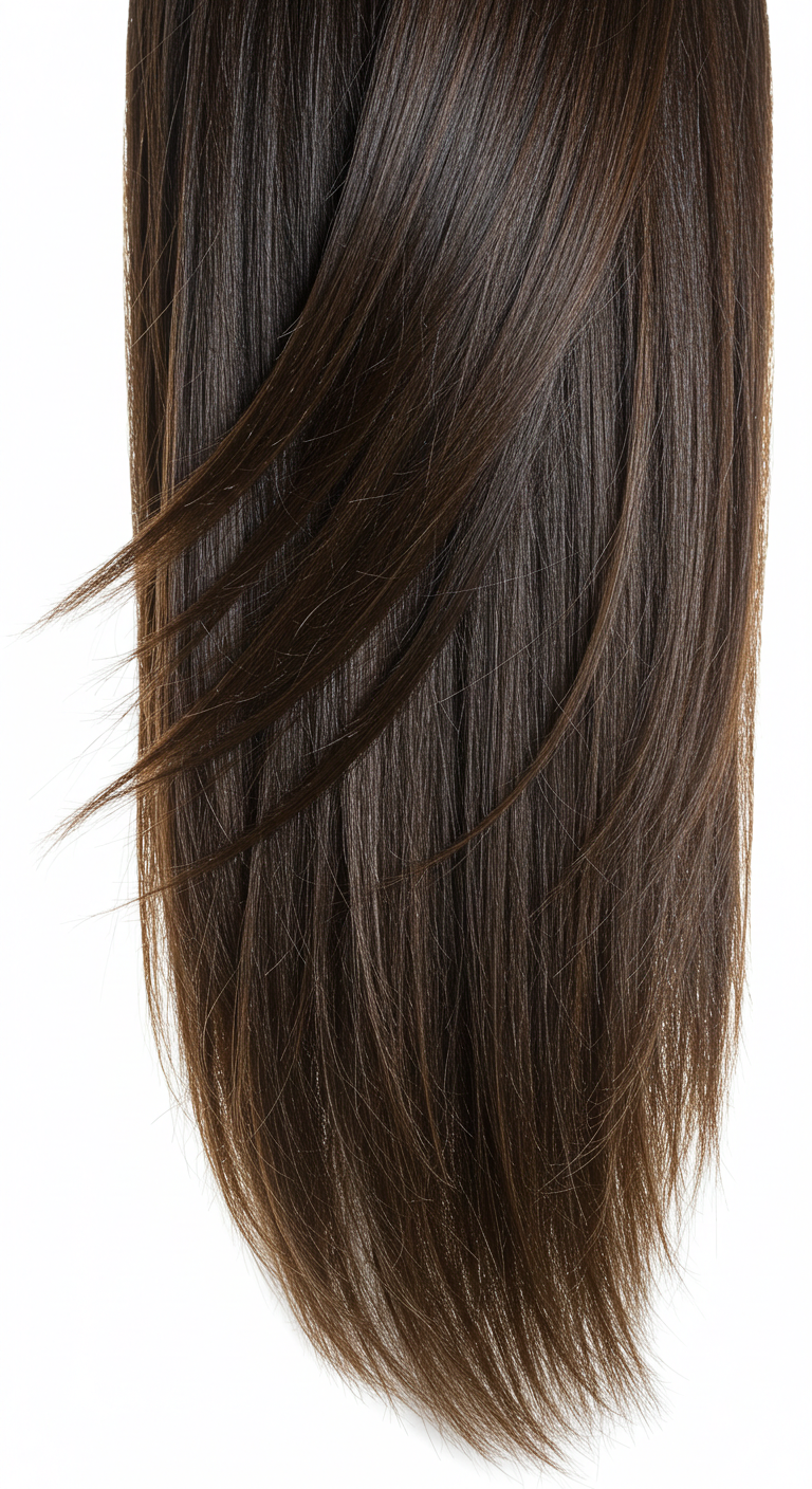 Straight Medium-Length Hair with Subtle Layers