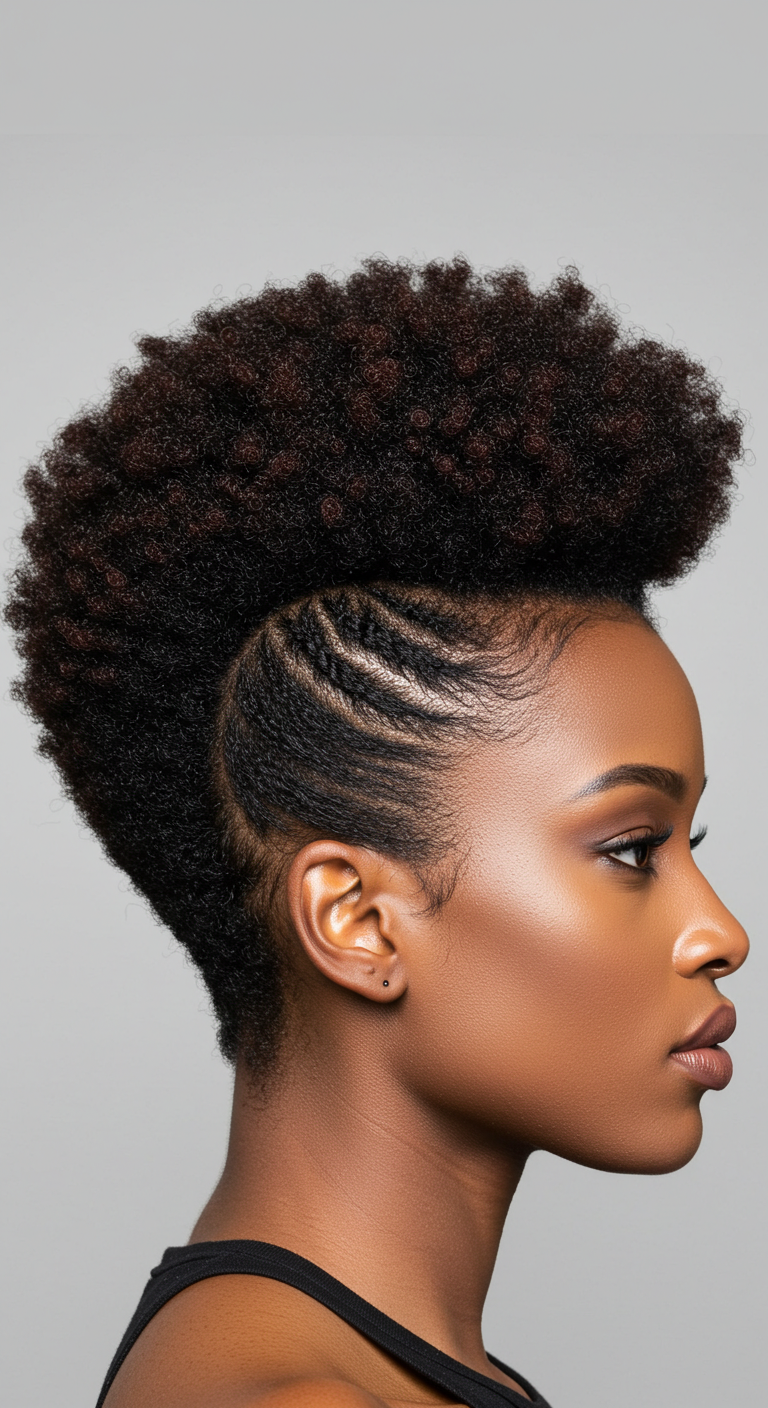Tapered Afro Black Women Hairstyle