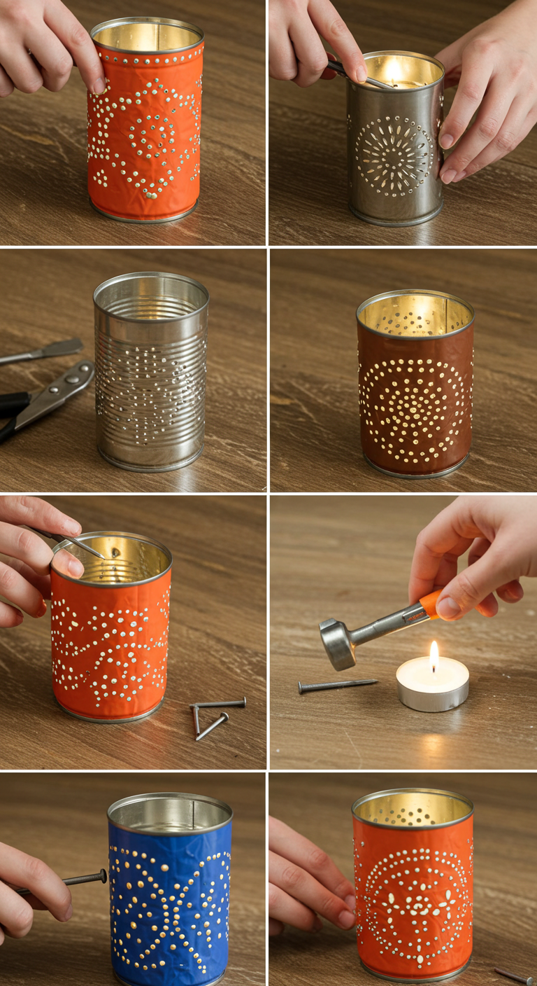 Tin Can Lanterns