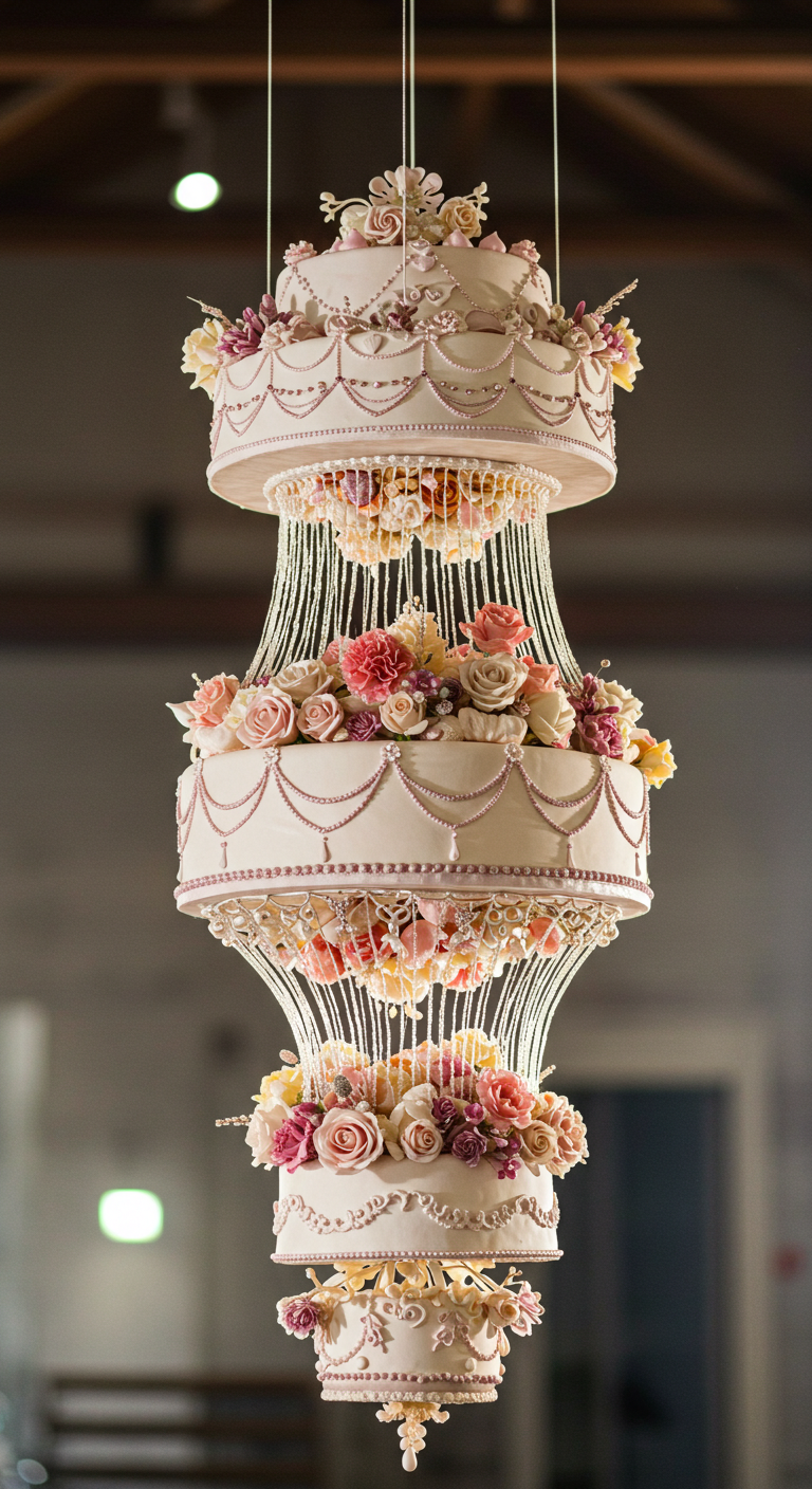 Upside-Down Wedding Cake