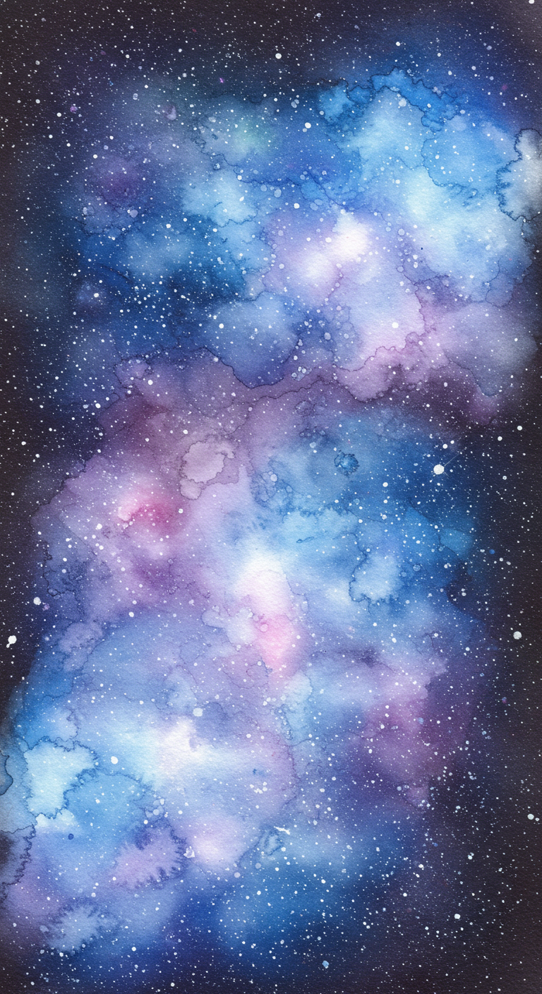 Watercolor Galaxy Art