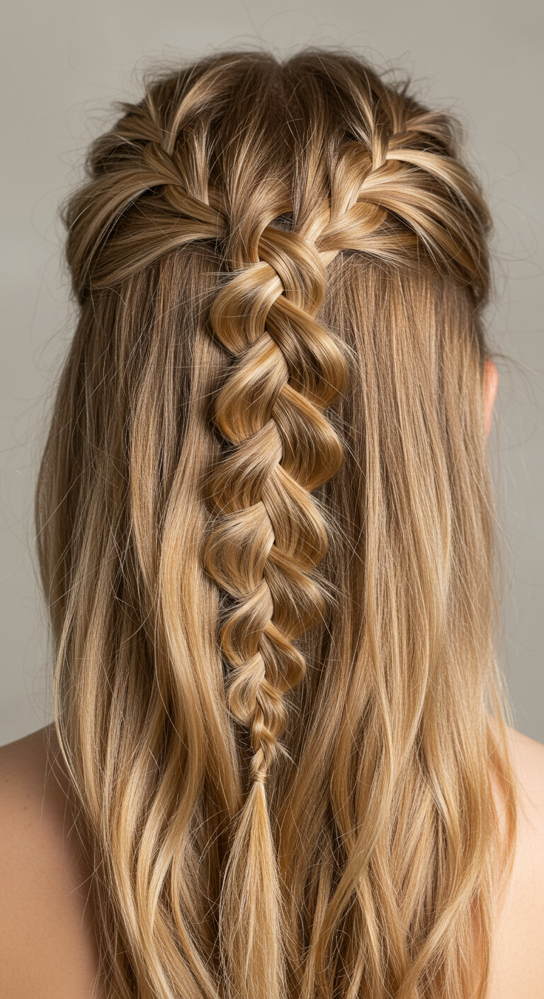 Waterfall Braid for Thin Hair 