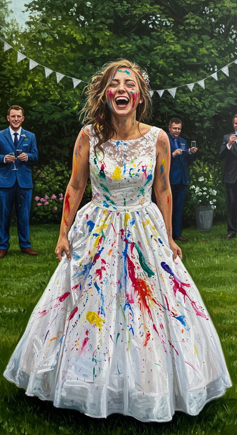 Wedding Dress Painting