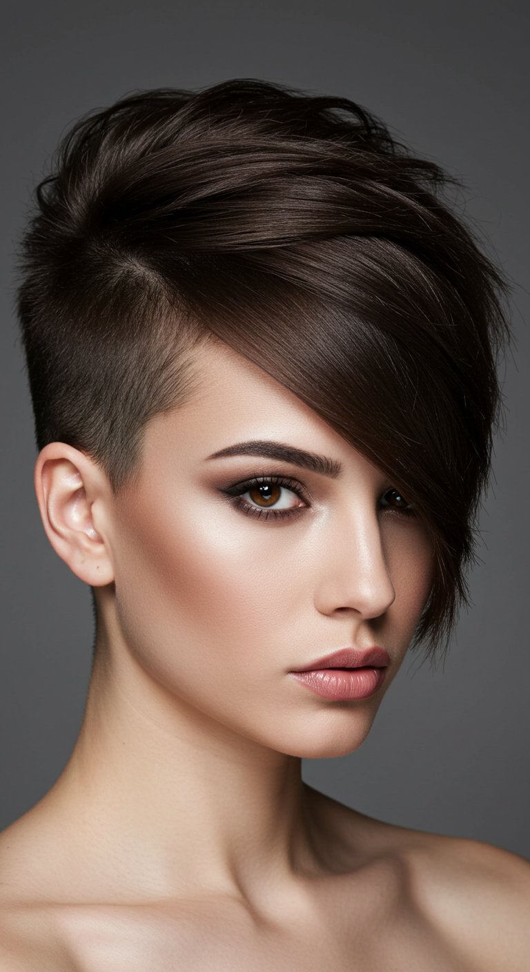 Asymmetrical Undercut Pixie