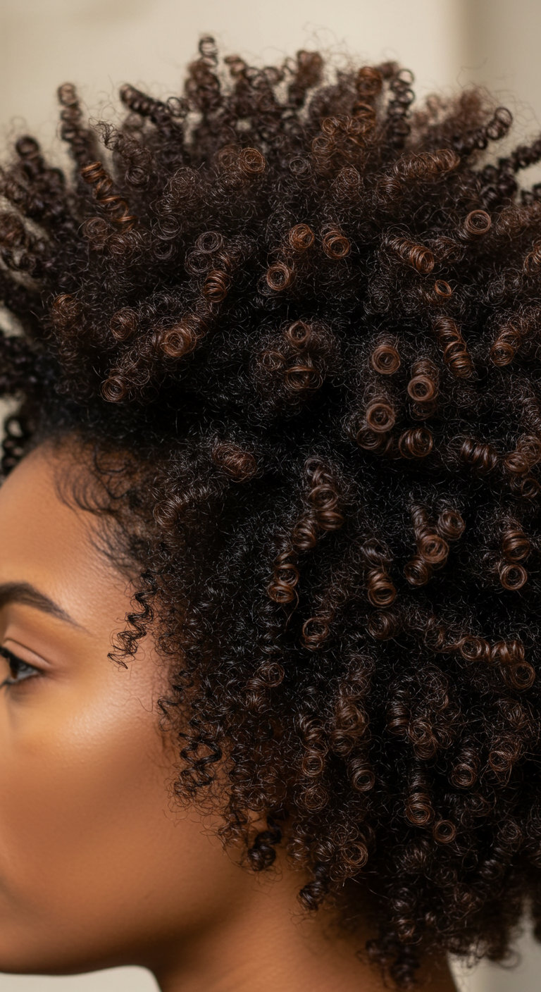 Cropped Afro with Defined Curls