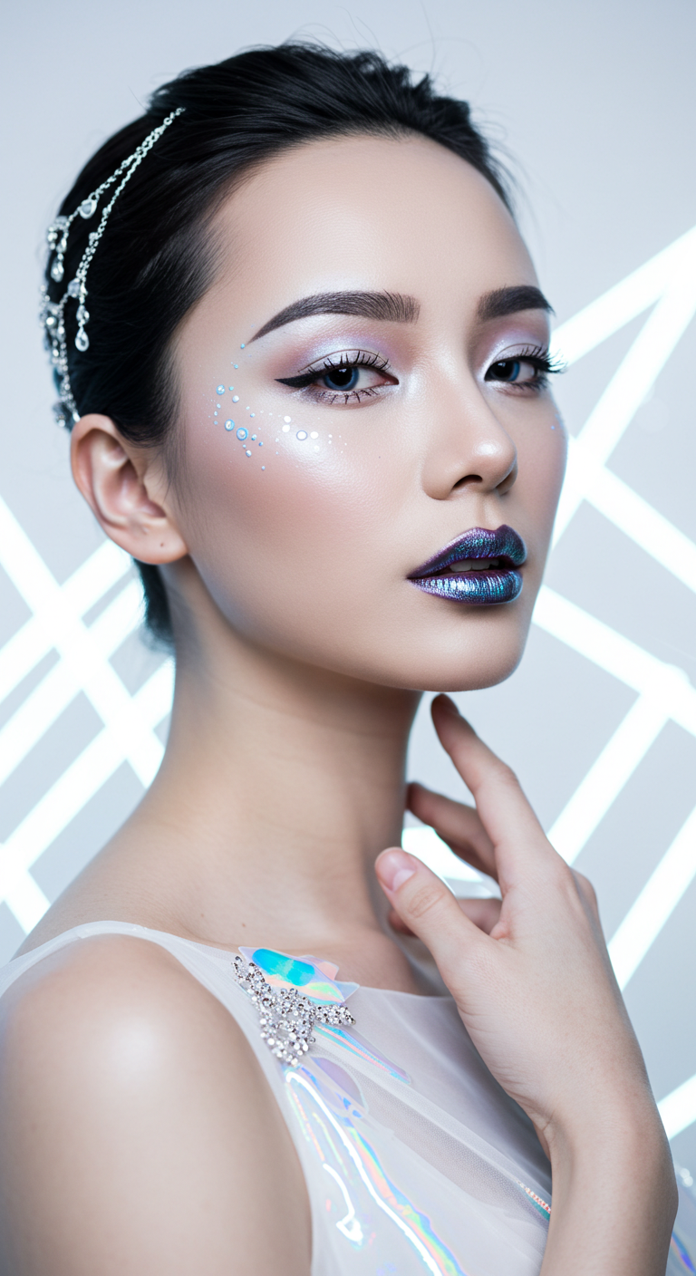 Fashion-Forward Bride in Mauve Magic Lipstick