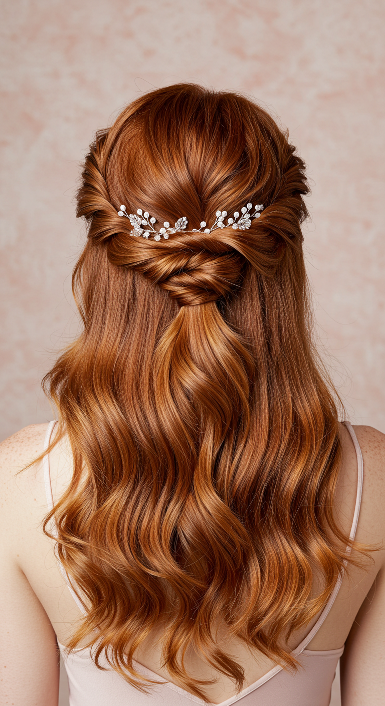 Half-Up Twisted Chignon
