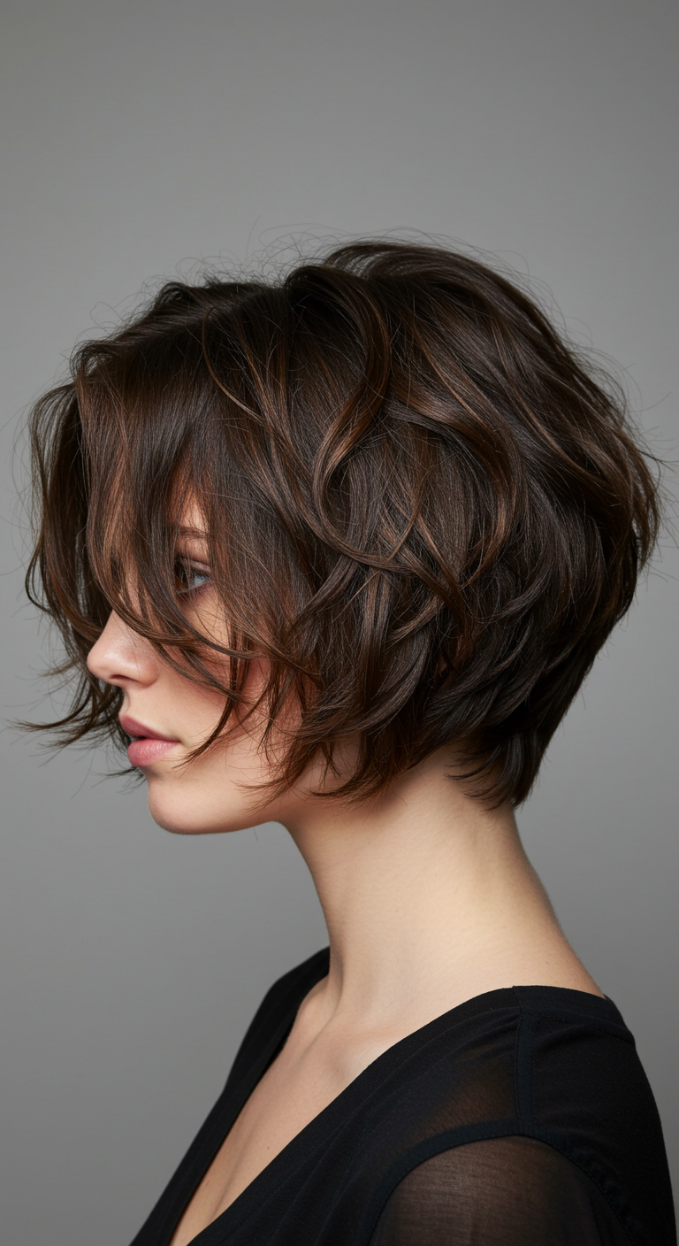 Textured Jaw-Length Bob with Volume