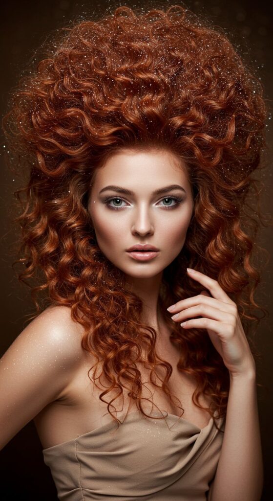 Curly Afro Halo with Fairy Dust Sparkle