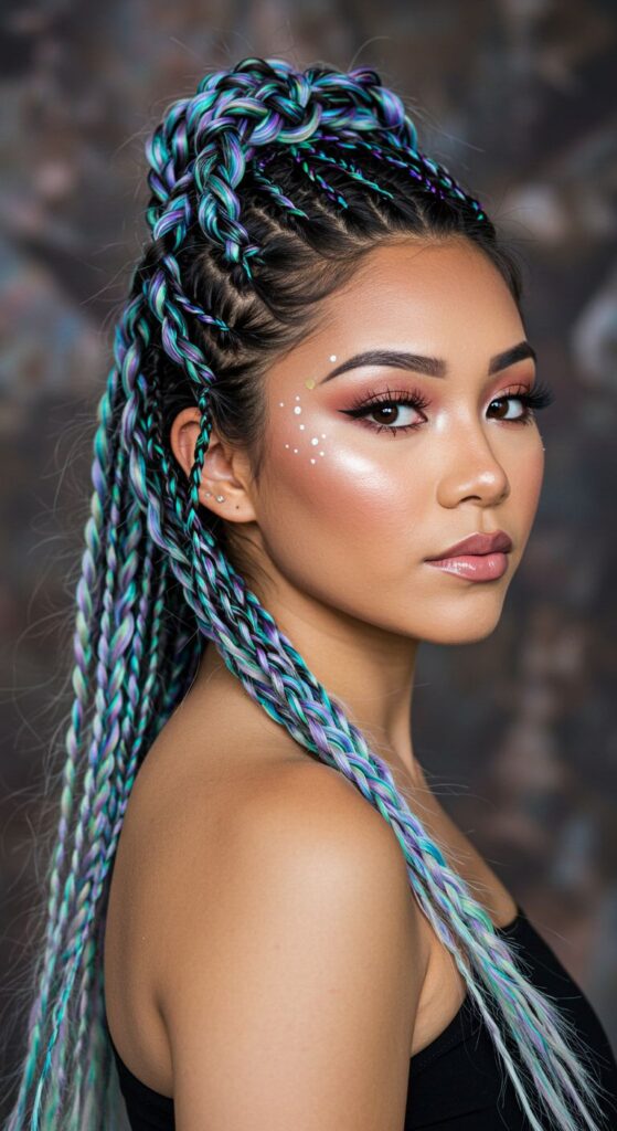 Holographic Halo Braids