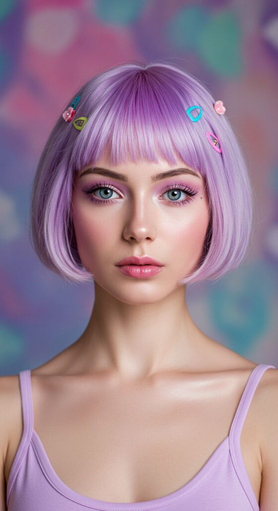 Lavender Pixie Bob with Fairy Clips