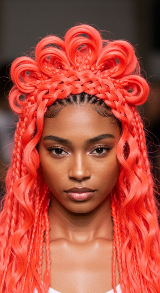 Neon Coral Crown