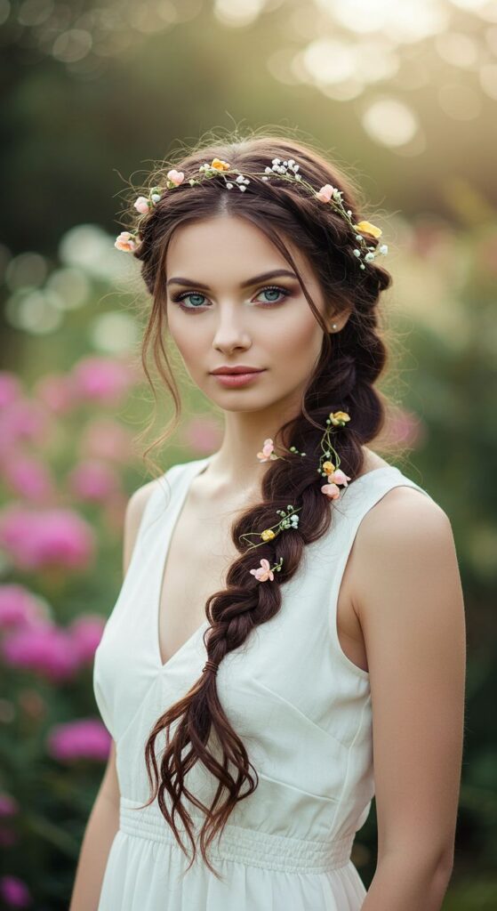 Twisted Half-Up Fairy Vine Style