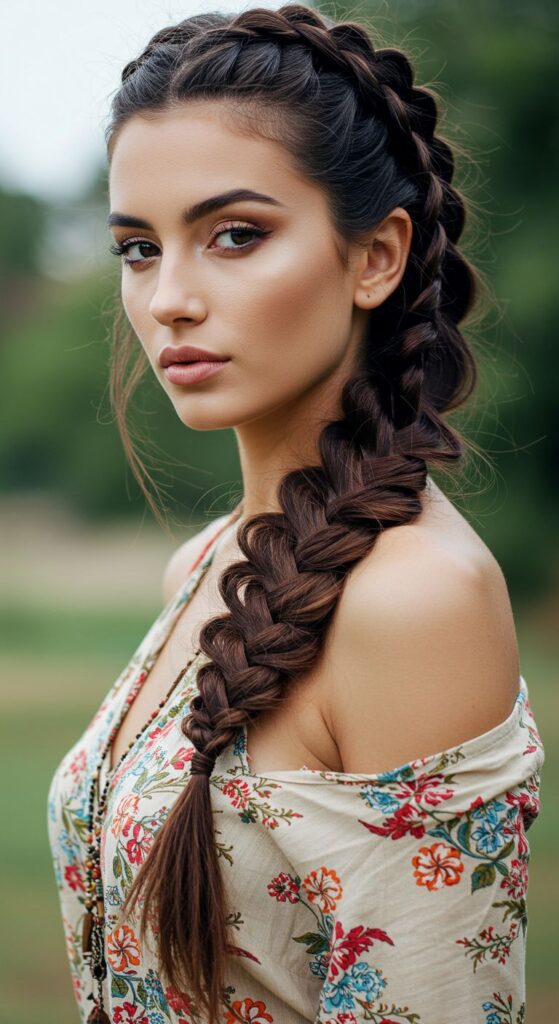 Boho-Inspired Fishtail Braid: Soft Yet Structured