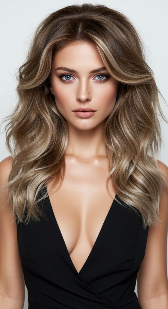 Coffee Brown with Subtle Platinum Lowlights