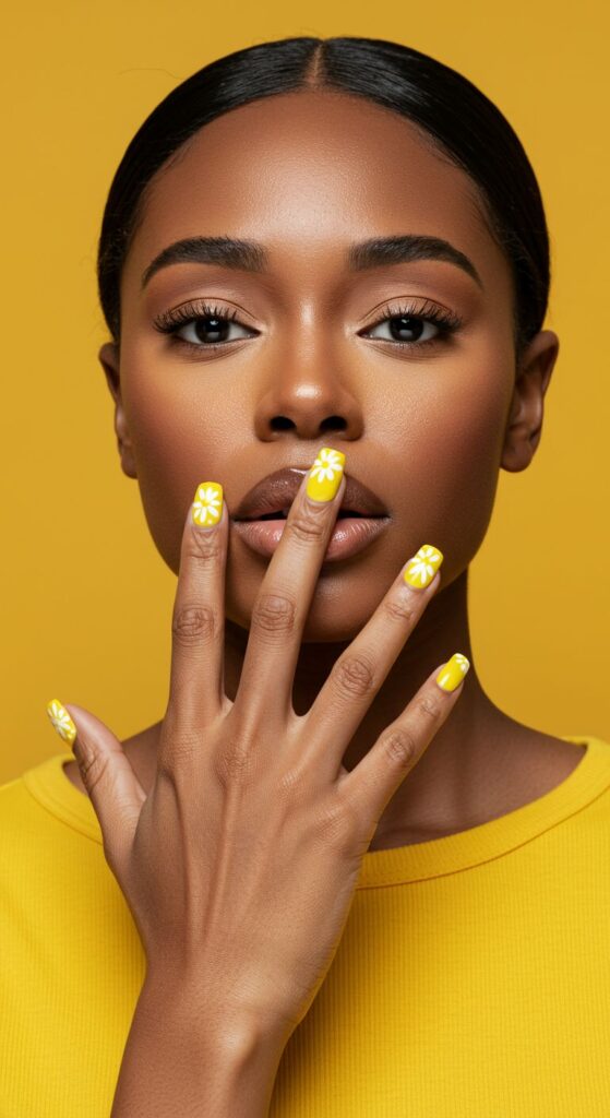 Daisy Dots Manicure