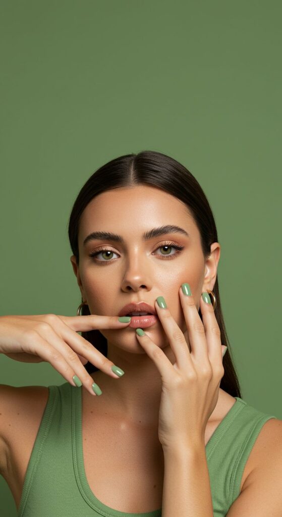 Go for Sage Green Nails