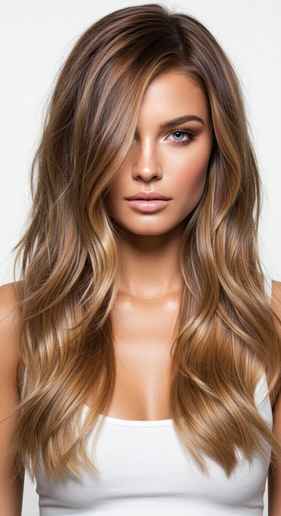 Iced Mocha Balayage for Bright Complexion